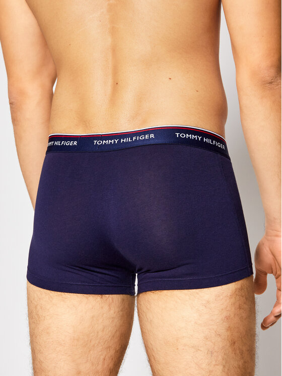 Tommy Hilfiger Tommy Hilfiger Komplet bokserek 3P Lr Trunk 1U87903841 Granatowy