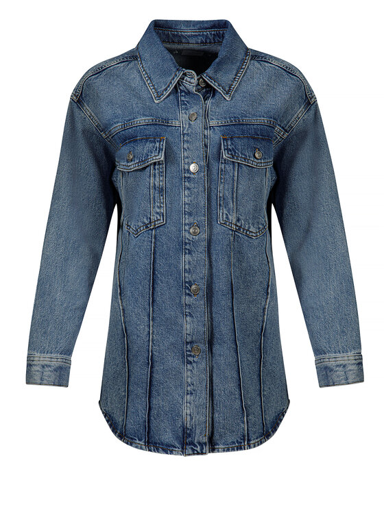 Cross Jeans Cross Jeans Koszula jeansowa C 4913-005 Niebieski Regular Fit