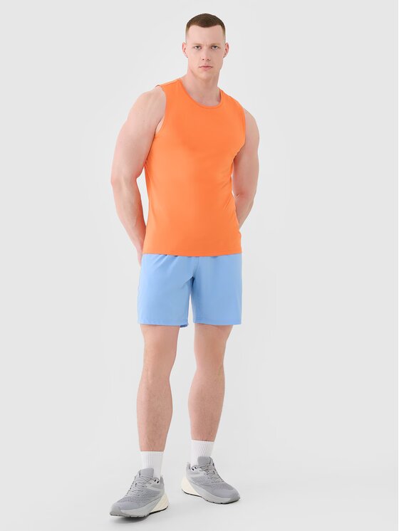 4F 4F Tank top 4FWSS25TFSLM460-70S Pomarańczowy Regular Fit