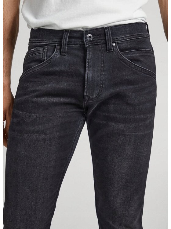 Pepe Jeans Pepe Jeans Kalhoty z materiálu PM206328XF82 000 Černá Regular Fit