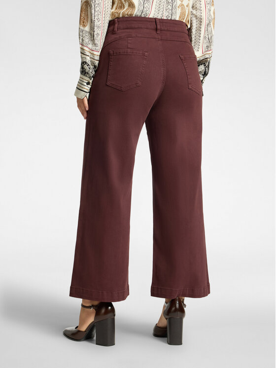 Elena Mirò Elena Mirò Pantaloni di tessuto P701G000438N039 Bordeaux Flare Fit