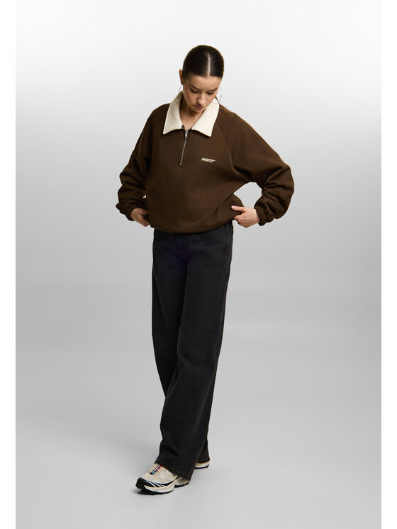 PROSTO. PROSTO. Bluza Coach Brązowy Regular Fit