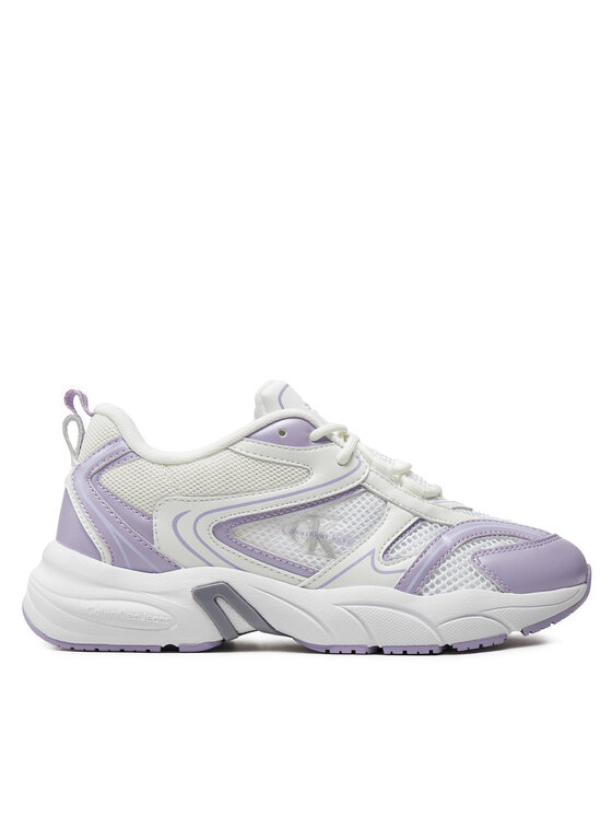 Calvin Klein Jeans Sneakers Retro Tennis Low Lace Mh Ml Mtl YW0YW01463 Bianco, taglia : 38
