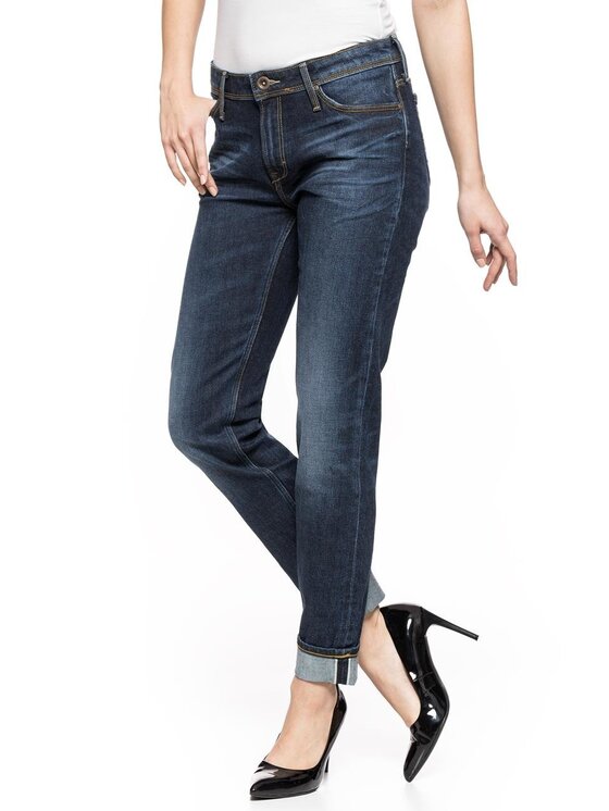 Lee Lee Jeansy SALLIE Niebieski Loose Fit