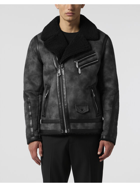 PHILIPP PLEIN PHILIPP PLEIN Giubbotto piumino 28616 Nero Regular Fit