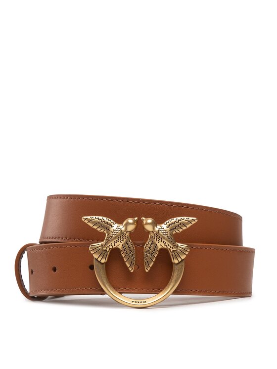 PINKO Pinko Cintura da donna Love Berry Simply H3 Belt . AI 22-23 PLT01 1H212Q Y5H7 Marrone