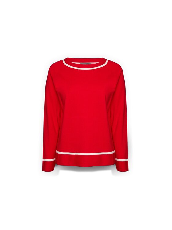Elena Mirò Elena Mirò Sweter M563Z000704N0A4 Czerwony Regular Fit