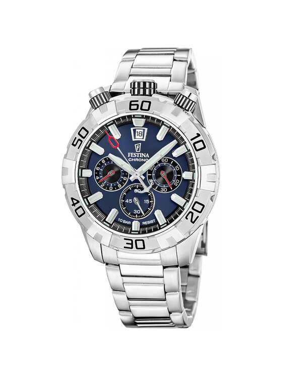 Festina Festina Zegarek F20743-1 Srebrny