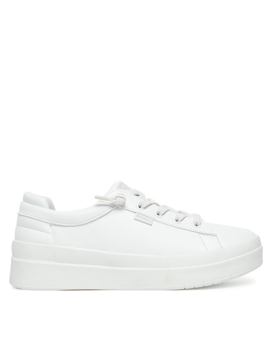 BIAŁE SNEAKERSY Z BŁYSZCZĄCĄ APLIKACJĄ