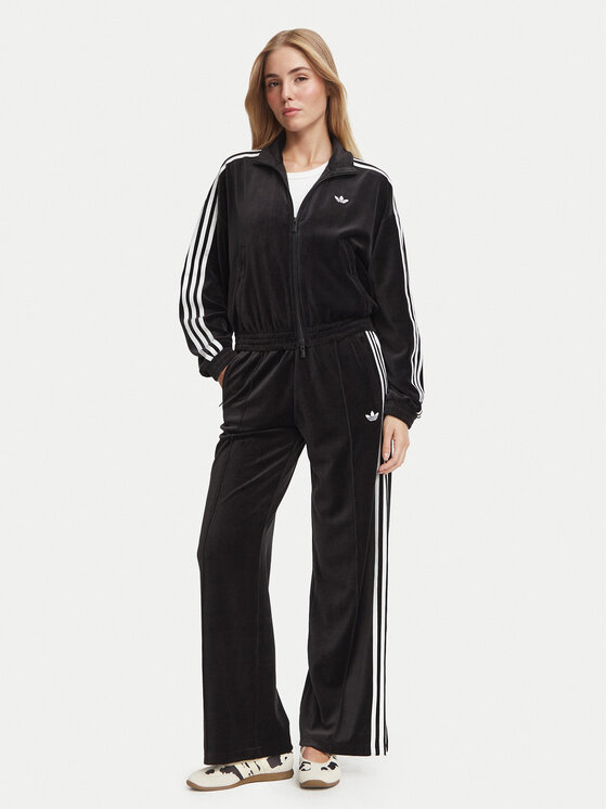adidas adidas Mikina Velour LG4297 Černá Loose Fit