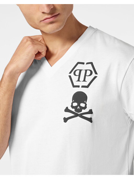PHILIPP PLEIN PHILIPP PLEIN T-Shirt 22831 Biały Regular Fit