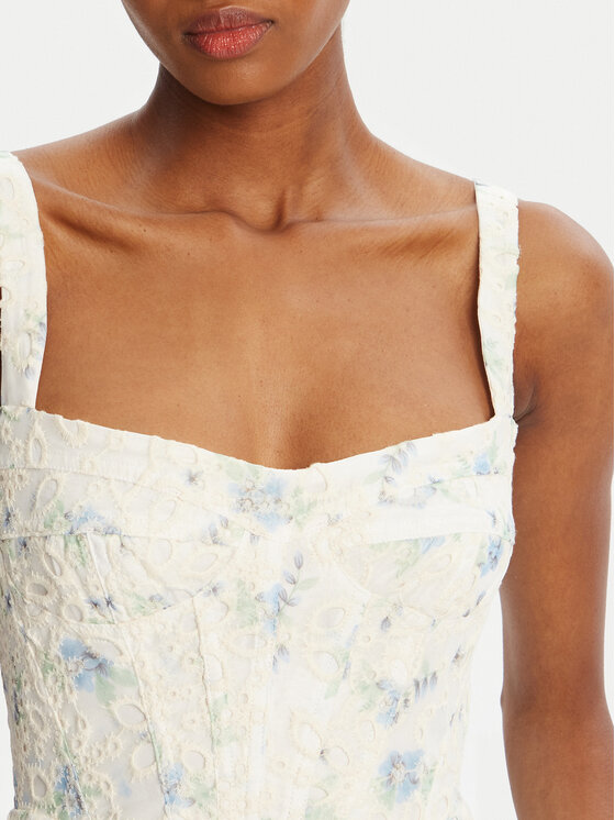 Bardot Bardot Літня сукня Adaline Broderie 58655DB3 Білий Regular Fit