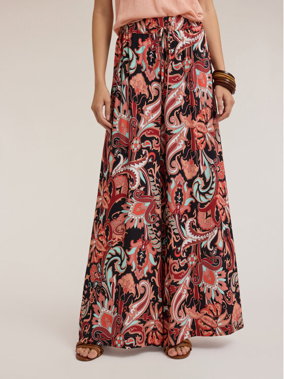 Motivi Motivi Pantaloni di tessuto P159W000811N0R6 Rosso Over Fit