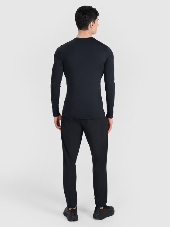 4F 4F Longsleeve 4FWMM00TFLOM507-20S Czarny Slim Fit