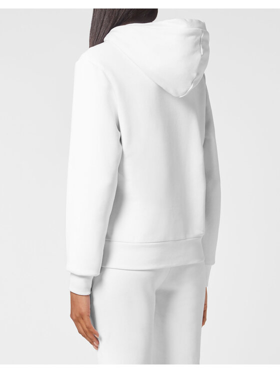 Plein Sport Plein Sport Bluza 13259 Biały Regular Fit