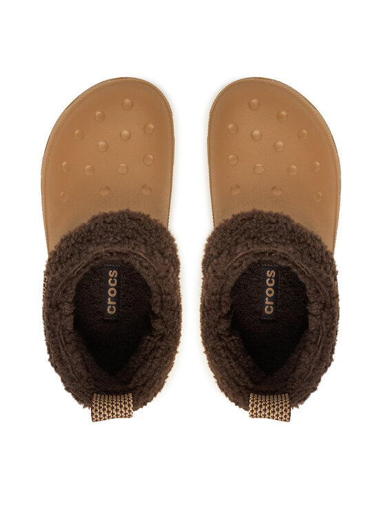 Crocs Crocs Plätud Classic Lined Shorty 211380 Pruun
