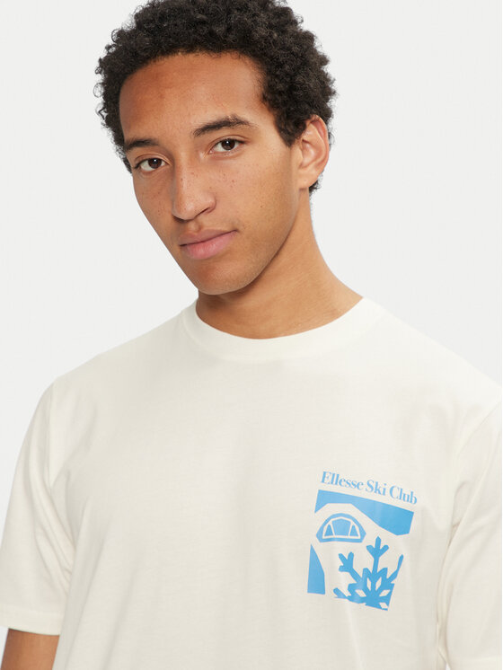 Ellesse Ellesse T-krekls Skisetta Tee SHX20961 Écru Regular Fit