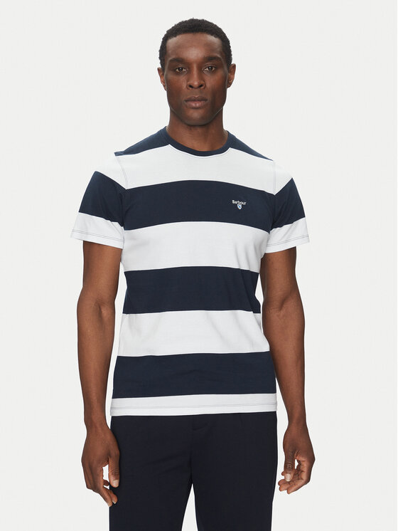 Barbour Barbour T-shirt Whalton MTS1255NY91 Tamnoplava Tailored Fit