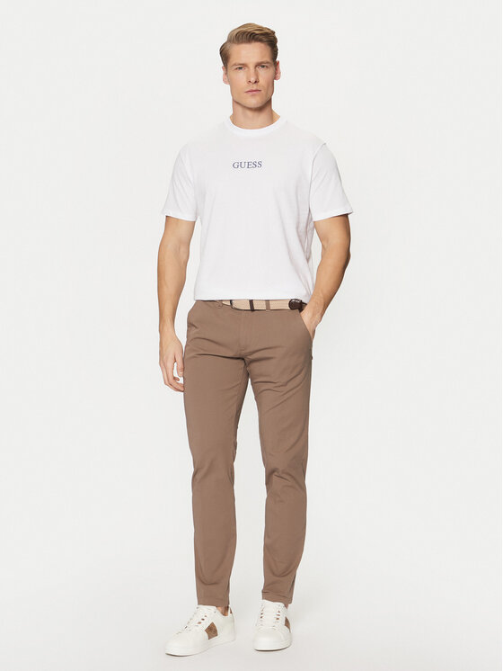 Guess Guess T-Shirt M5RI58 K9RM1 Biały Regular Fit