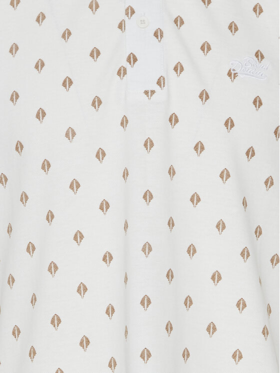 Blend Blend Тениска с яка и копчета 20716475 Бял Regular Fit