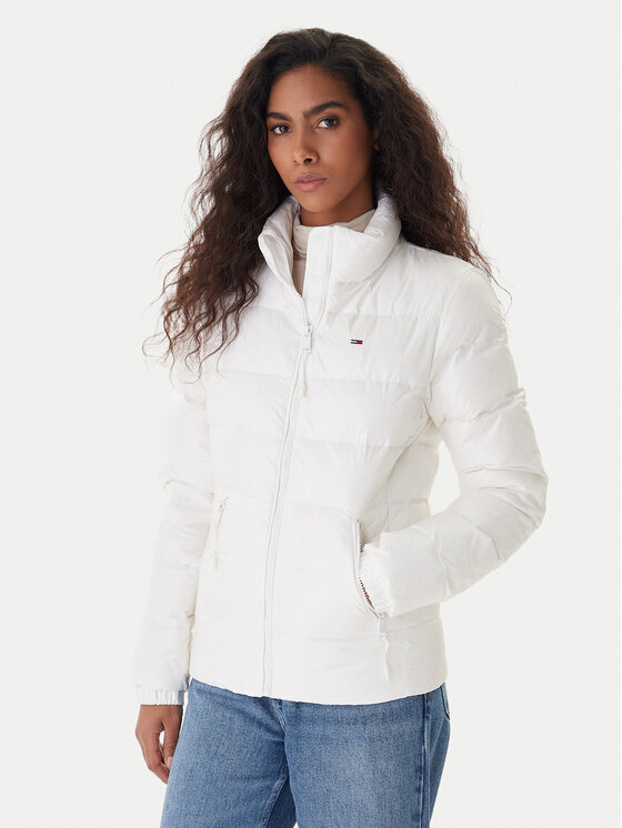 Tommy Jeans Tommy Jeans Vatovaná bunda DW0DW21618 Bílá Slim Fit