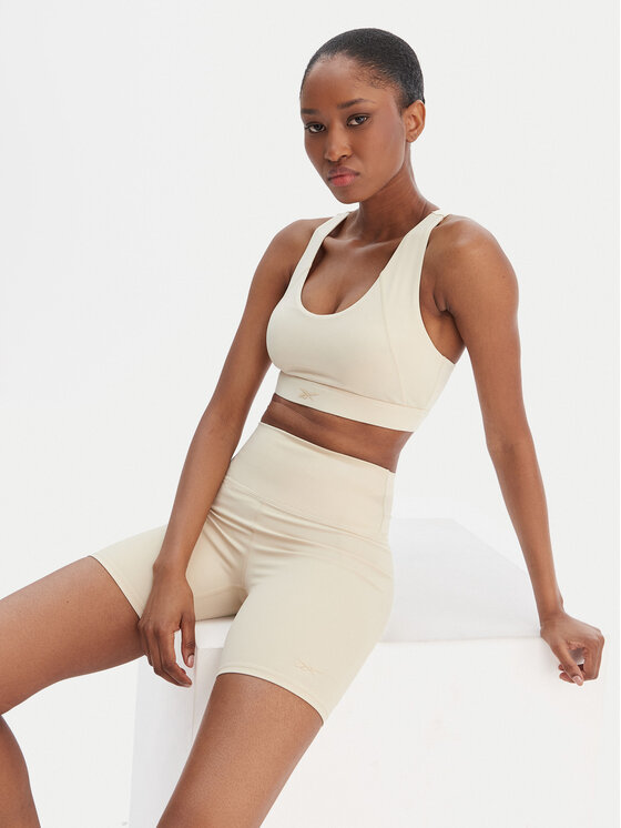 Reebok Reebok Спортивний бюстгальтер Reebok x Ewa Chodakowska Ela RK25615CCW Бежевий