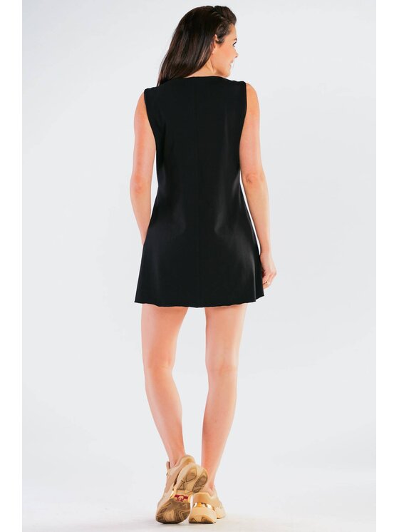 Infinite You Infinite You Sukienka letnia M245 Czarny Basic Fit