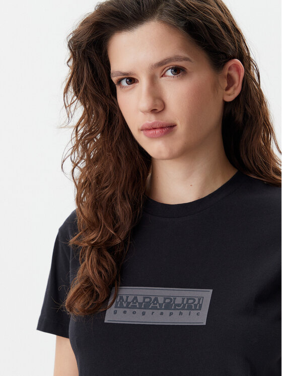 Napapijri Napapijri T-Shirt NP0A4IP1 Μαύρο Regular Fit
