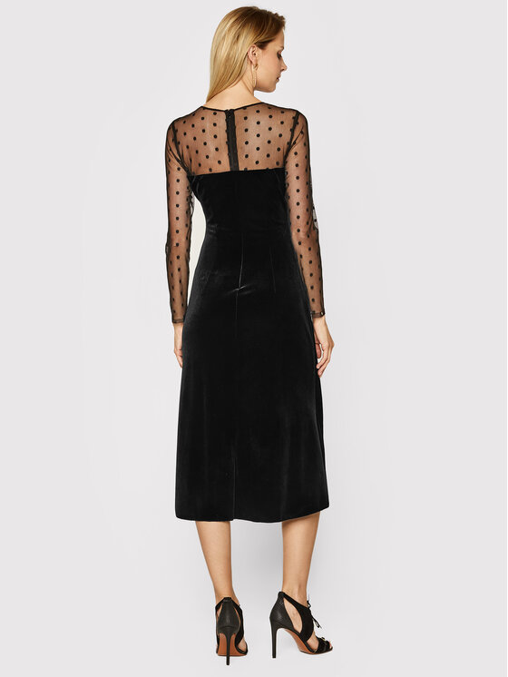 Nissa Nissa Официална рокля RS11739 Черен Slim Fit