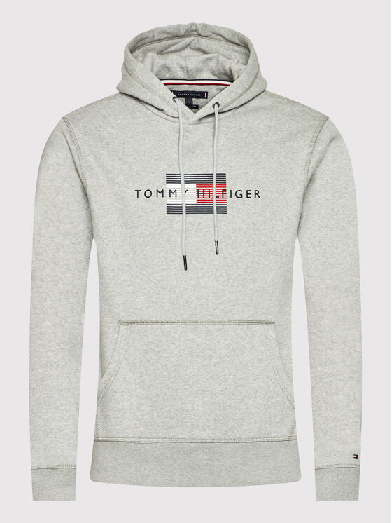 Tommy Hilfiger Sweatshirt Lines MW0MW20952 Grau Regular Fit  