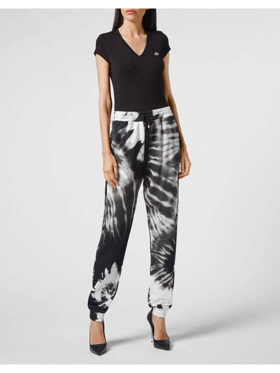 PHILIPP PLEIN PHILIPP PLEIN Teplákové kalhoty 5545 Bílá Jogger Fit