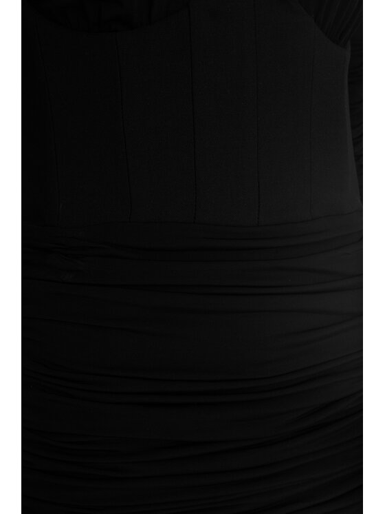 Epuzer Epuzer Sukienka wieczorowa Jersey corset Czarny Standard Fit