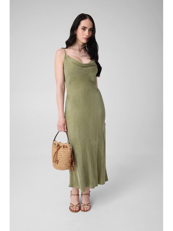 Guess Guess Každodenní šaty 181612 Zelená Classic Fit