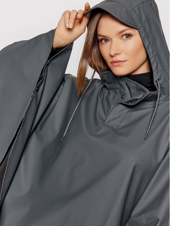 Rains Rains Poncsó Unisex 1811 Szürke Loose Fit