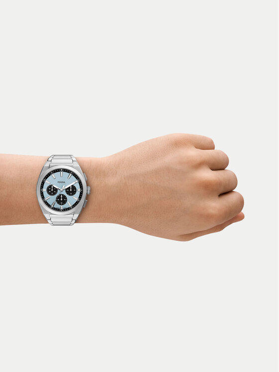 Fossil Fossil Hodinky Everett  Chronograph FS6105 Strieborná