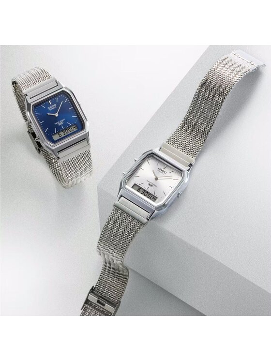 Casio Casio Zegarek 4549526417719 Srebrny