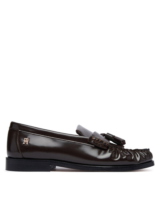 Tommy Hilfiger Mocasini Tassel Abrasivato FW0FW09460 Maro închis