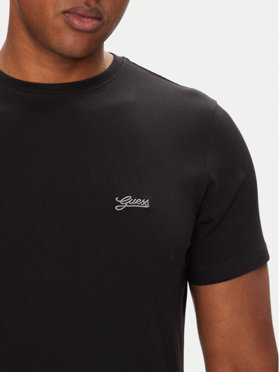 Guess Guess T-Shirt M4GI70 KC9X0 Czarny Slim Fit