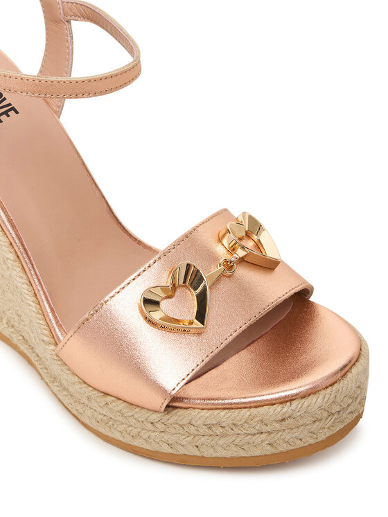LOVE MOSCHINO LOVE MOSCHINO Espadryle JA1615BI0OIC0600 Różowy