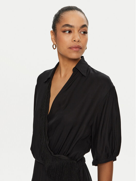 PINKO PINKO Sukienka letnia 103561 A1WV Czarny Regular Fit