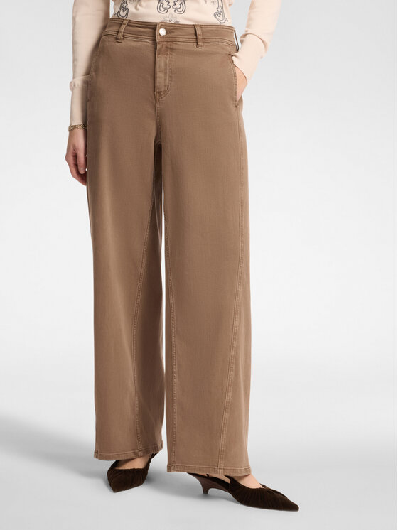 Elena Mirò Elena Mirò Pantaloni di tessuto P498P000324N022 Marrone A-Line Fit