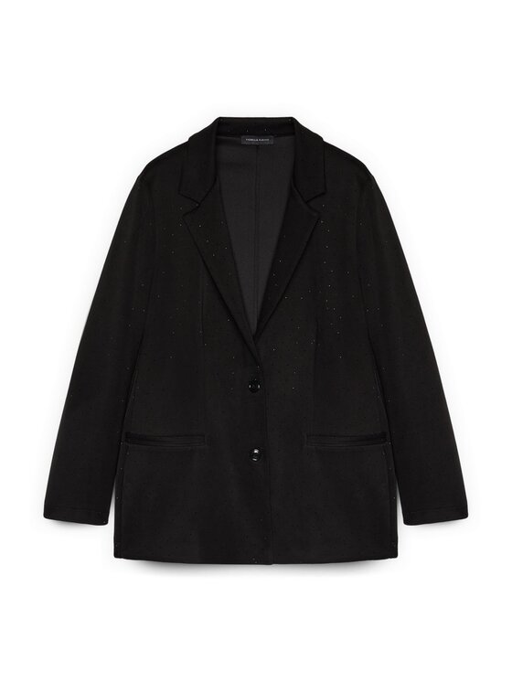 Fiorella Rubino Fiorella Rubino Giacca outdoor Q000L000006N033 Nero Slim Fit