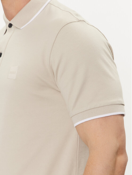 BOSS Boss Polokošeľa Passertip 50507699 Béžová Slim Fit