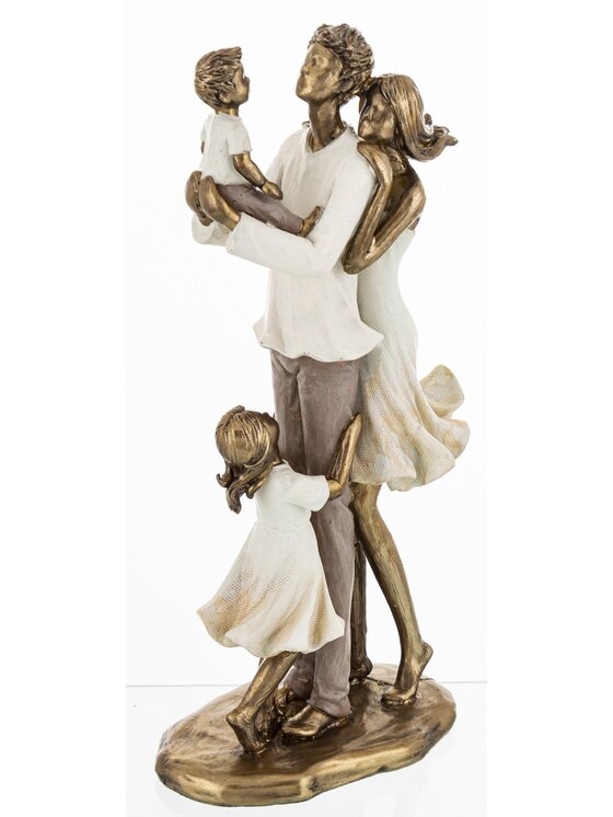 MIAhome MIAhome Figurka młodzi rodzice FAMIGLIA FELICE Złoty
