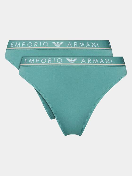 emporio armani underwear lot de 2 culottes 163337 3f227 02631 rose