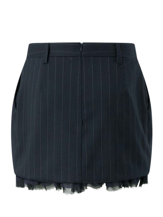 PINKO PINKO Gonna Hamburger gonna gessato Blu scuro Slim Fit