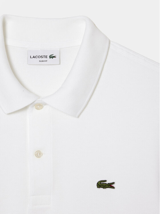 Lacoste Lacoste Тениска с яка и копчета PH4013 Бял Regular Fit