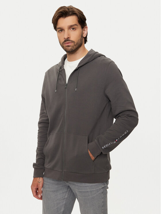 Tommy Hilfiger Bluză UM0UM03347 Gri Regular Fit