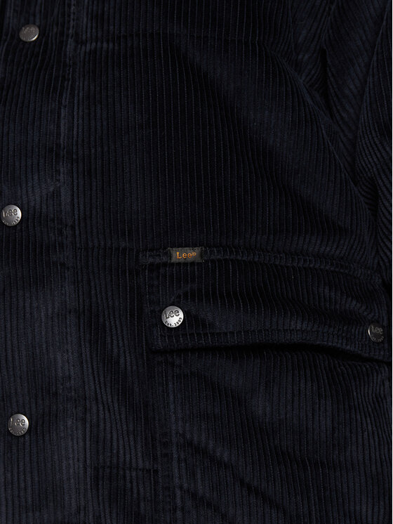 Lee Lee Kurtka przejściowa Cord L87FDCHY 112321552 Granatowy Regular Fit