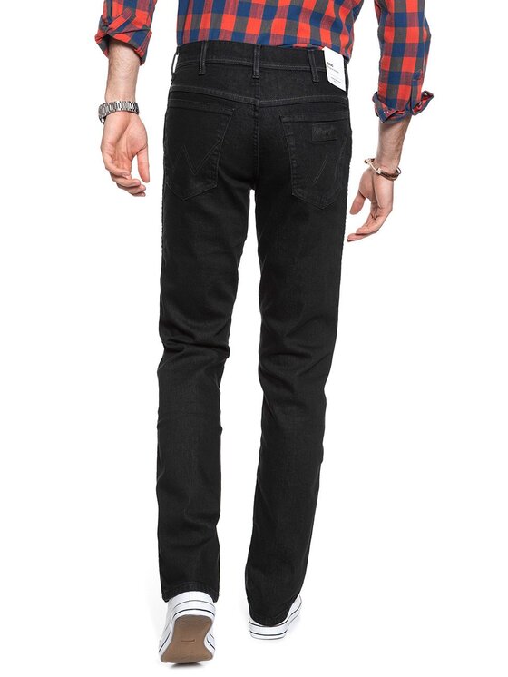 Wrangler Wrangler Pantaloni di tessuto TEXAS Nero Straight Fit